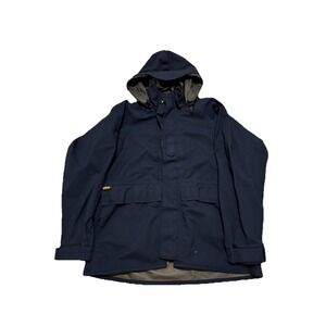 Proper Best Defense Goretex Jacket Men's M USA Made Blue Full Zip Nylon Shell